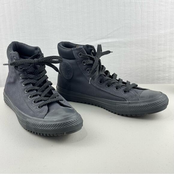 Converse Climate Counter Repellent Reflective Black Canvas High Sneakers Men’s 9 - Picture 1 of 11